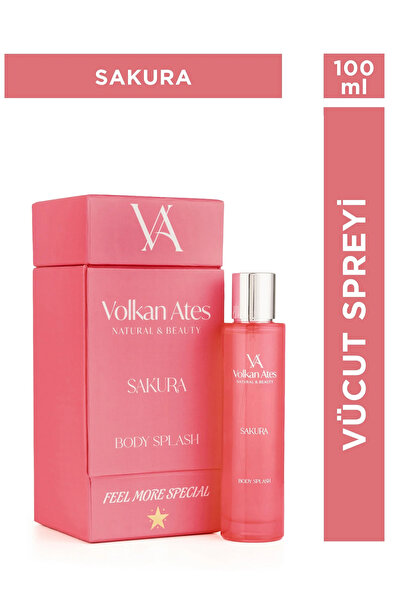 Volkan Ates Natural & Beauty Sakura Vücut Spreyi Cam Şişe 100 ml