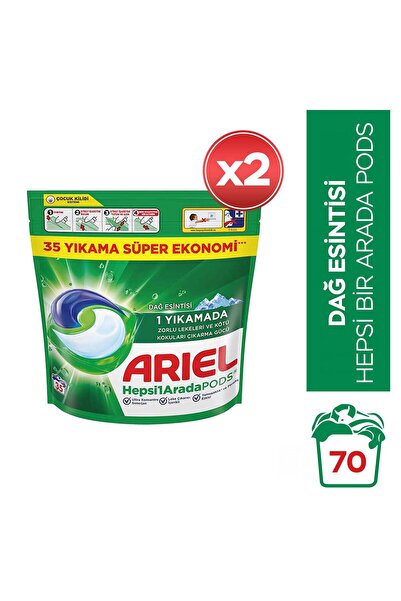 Ariel Hepsi1Arada PODS® Kapsül Çamaşır Deterjanı Beyazlar ve Renkliler 35 Yık...