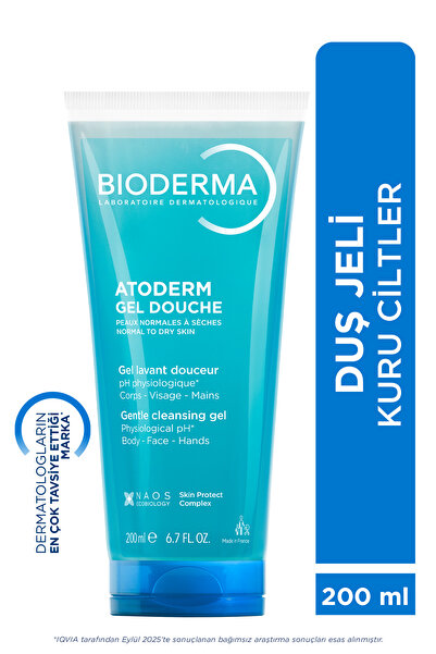 Bioderma Atoderm Shower Gel Kuru, Tüm Ciltler Bebek, Çocuk, Yetişkin Arındırı...