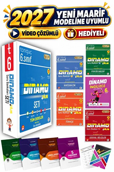 Tonguç Yayınları Tonguç 6.sınıf Dinamo Tüm Dersler Soru Bankası Matematik Sor...