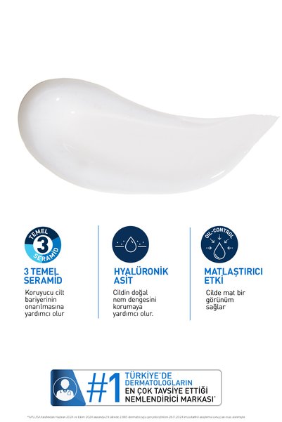 CeraVe Yağlanma Karşıtı Nemlendirici Yüz Kremi 52 ml