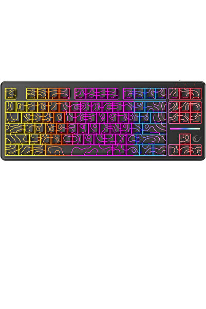 Rampage KB-R107 Siyah US Layout Gaming Membrane Oyuncu Klavyesi