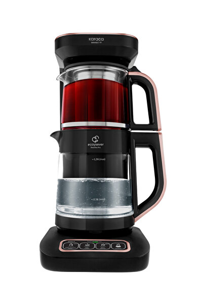 Karaca Çaysever Robotea Pro Connect 4 in 1 Konuşan Cam Çay Makinesi Rosegold