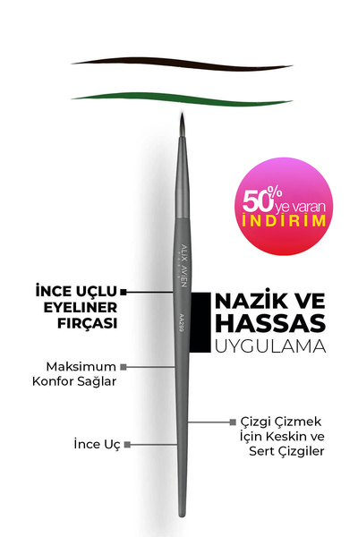 Alix Avien İnce Uçlu Eyeliner Fırçası - Eyeliner Brush AA299