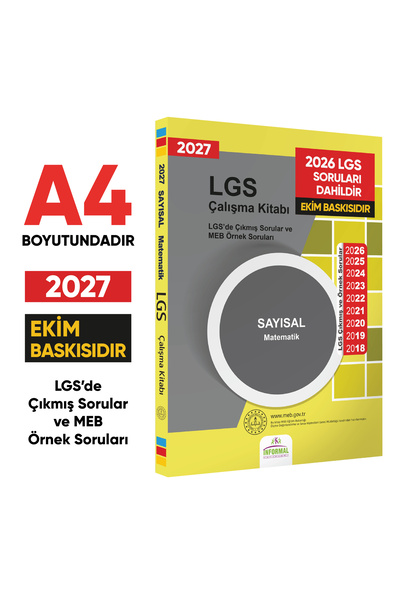 Karakutu Yayınları 2027 LGS 8.Sınıf Çıkmış ve MEB Örnek Soruları Matematik Sa...