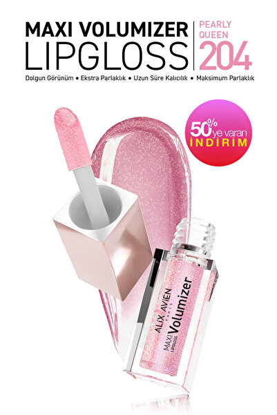 Alix Avien Maxivolumizer Lipgloss 204 - Pearly Queen - Kalıcı ve Nemlendirici...