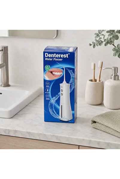 Denterest Irigator oral, 230 ml, USB-C, Alb