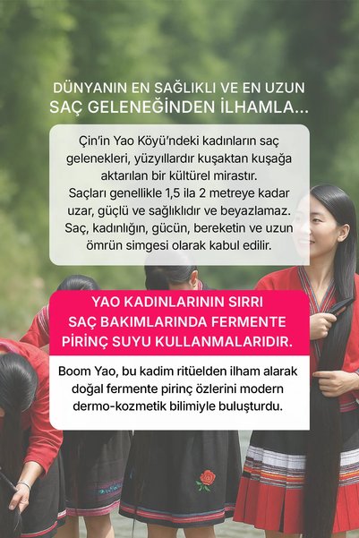 BOOM Yao Village(Köyü) Uzamayı Destekleyen ve Dökülme Önleyici Saç Spreyi