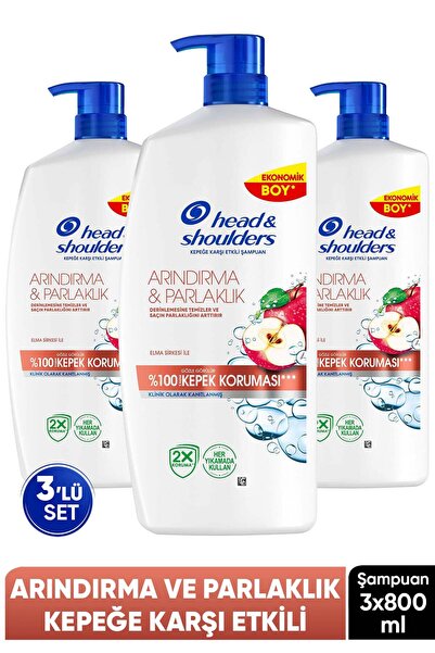 Head & Shoulders Arındırma ve Parlaklık Elma Sirkesi İle Kepek Karşıtı Şampua...