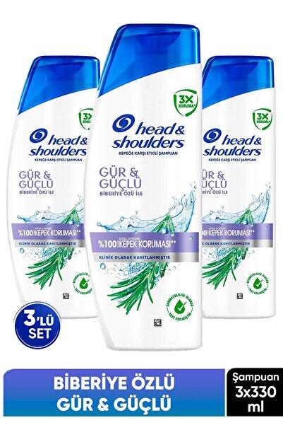 Head & Shoulders Biberiye Özlü Gür ve Güçlü Saçlar Kepeğe Karşı Etkili Şampua...