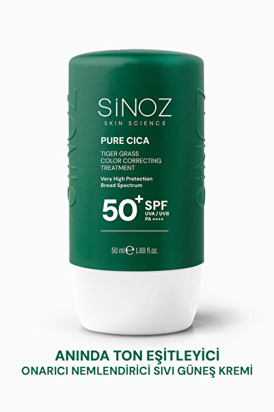 SİNOZ Pure Cica Tiger Grass Anında Ton Eşitleyici Onarıcı Nemlendirici SPF50+...