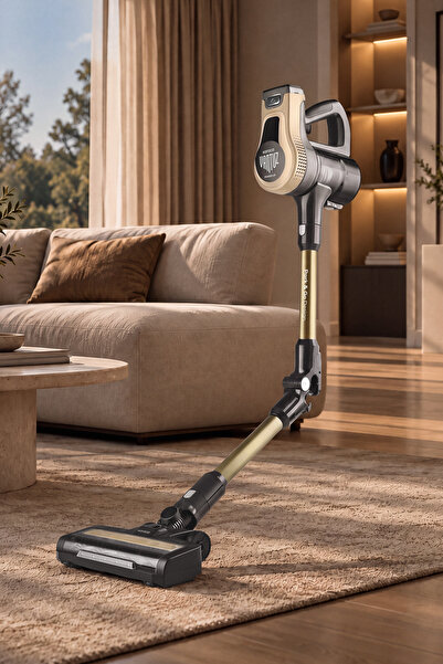 Karaca Power Up Pro Dik Süpürge Mineral Gold 350 W