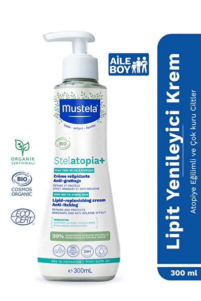 Mustela Organik Sertifikalı Stelatopia+ Çok Kuru Atopik Cilt Krem Bebek Çocuk...