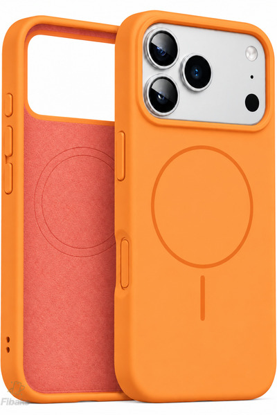 Fibaks iPhone 17 Pro/18 Pro Kılıf MagShield Soft MagSafe Uyumlu Lansman Silik...
