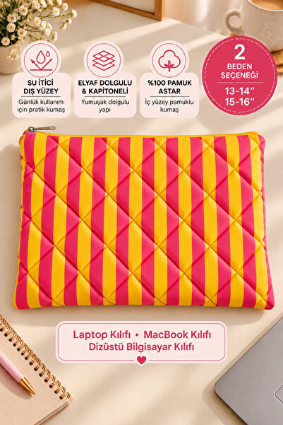 BABY KANGAROO 13-14, 15-16 Inch Waterproof Striped Laptop Sleeve, MacBook Cas...