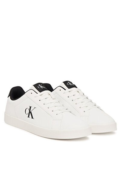Calvin Klein HM0HM02458 3 CUPSOLE DERBY PU SMO 01W Jasná biela/čierna