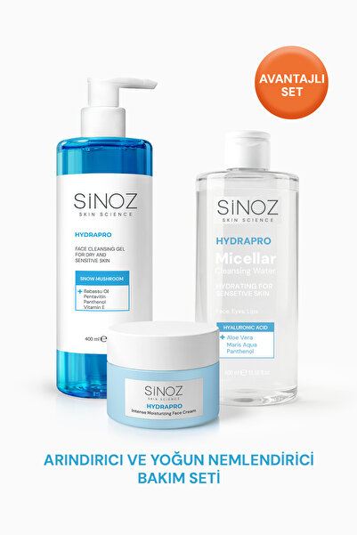 SİNOZ Hydrapro Kuru ve Hassas Ciltler İçin Arındırıcı ve Yoğun Nemlendirici B...