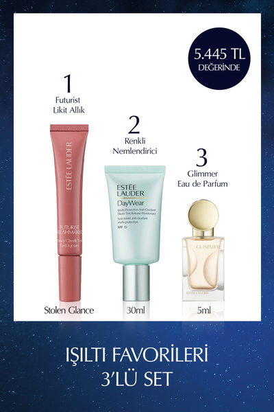 Estee Lauder Işıltı Favorileri 3'lü Set: Futurist Likit Allık & Renkli Nemlen...