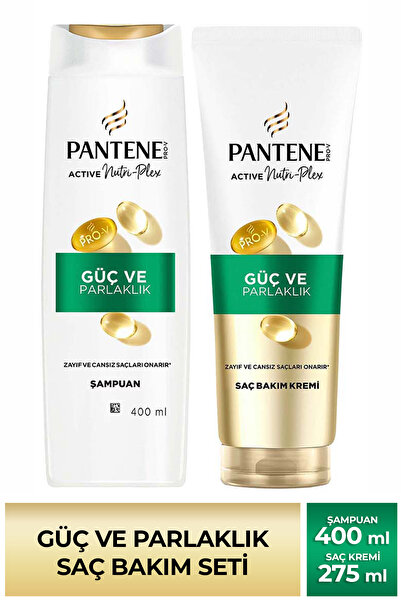 Pantene Pro-V Güç ve Parlaklık Saç Bakım Seti: Elektriklenen Cansız Saçlar İç...