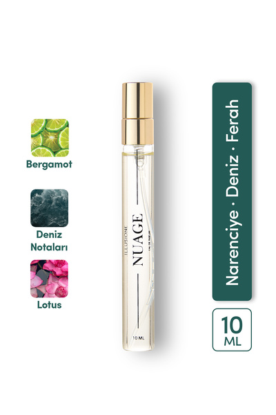 ILLUSIONE Nuage Edp Erkek Seyahat Boy Parfüm 10ml | Narenciye-marin-fresh | D...