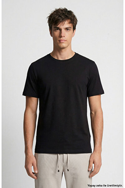 Network N-Tech Siyah Basic T-shirt