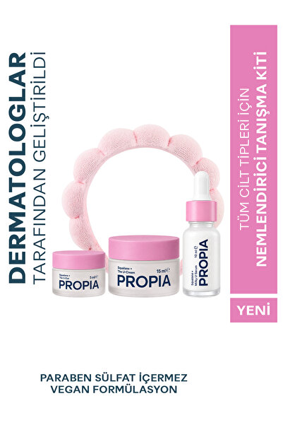 Propia Squalane+ The U-Travel Kit | Tanışma Kiti (Nemlendirici Krem 15ml, Süt...