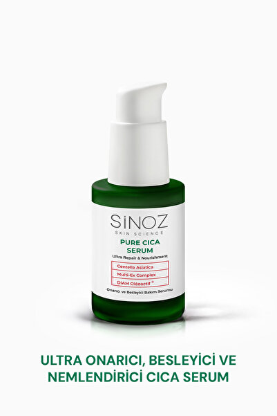 SİNOZ Pure Cica Ultra Onarıcı ve Besleyici Yüz Bakım Serumu 30 ml