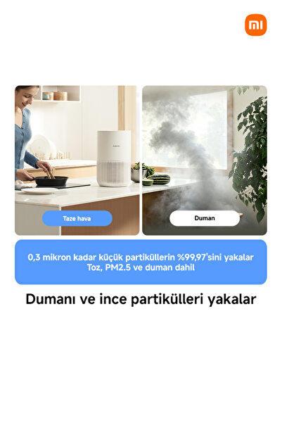 Xiaomi Smart Air Purifier 4 Compact Akıllı Hava Temizleyici (Xiaomi Türkiye Garantili)