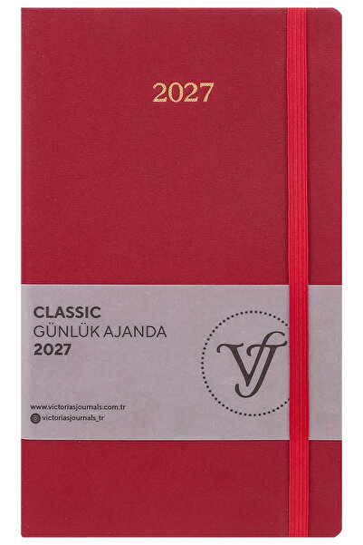 Victoria's Journals Klasičan dnevni planer 2027 – Lepirani uvek, 13x21 cm, El...