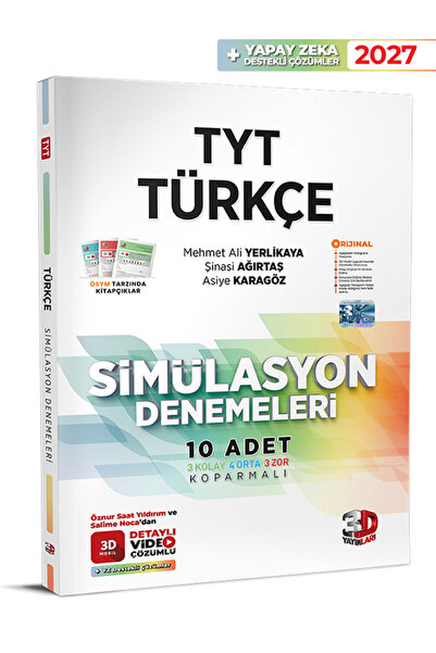 3D Yayınları TYT Türkçe Simülasyon Denemeleri