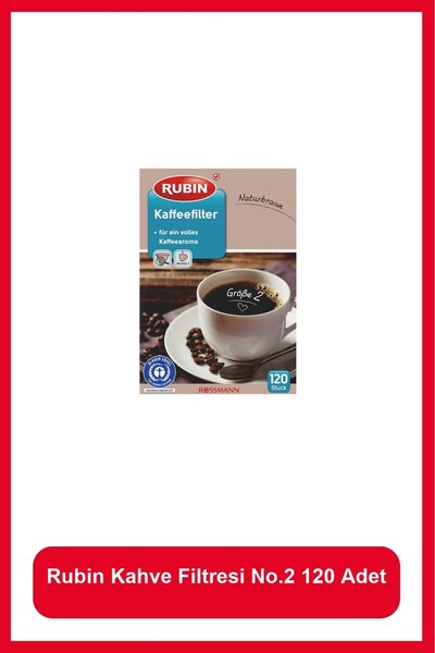 Rubin Kahve Filtresi No.2 120 Adet