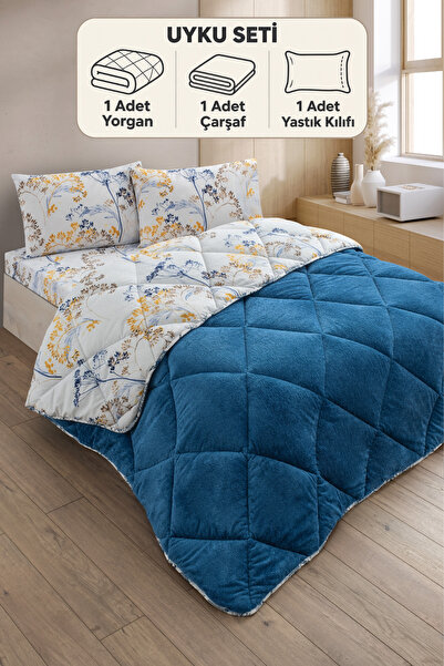 Formeya Nordelle Tek Kişilik Wellsoft Yorgan Uyku Seti Lastikli Çarşaf+Yastık...