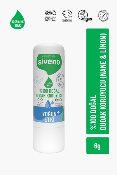 Siveno Protector de buze 100% natural cu efect intens Cremă balsam de buze pe...
