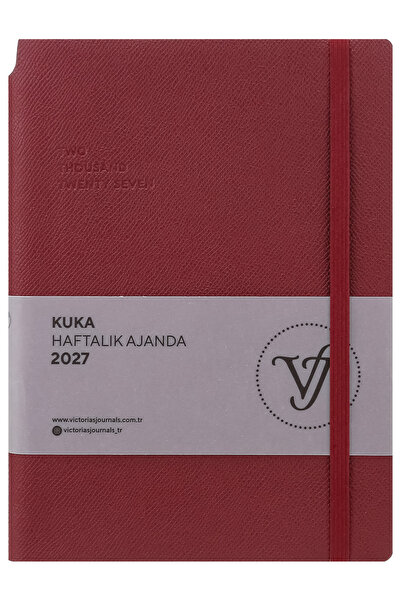 Victoria's Journals KUKA 2027 Седмичен планер А5. Гъвкава корица. Гумиран, с ...