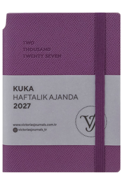 Victoria's Journals KUKA 2027 Εβδομαδιαία Ατζέντα 9x14. Ευέλικτο Εξώφυλλο. Ελ...