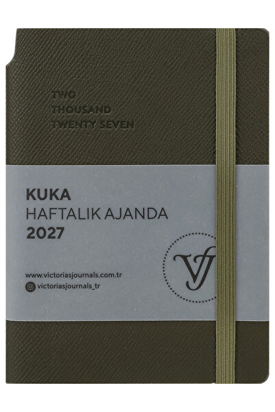 Victoria's Journals KUKA 2027 Εβδομαδιαία Ατζέντα 9x14. Ευέλικτο Εξώφυλλο. Ελ...