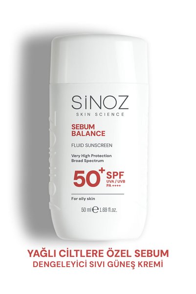 SİNOZ Spf50+ Oily Face Sunscreen 50Ml-New Generation Hybrid Formula Pa+++