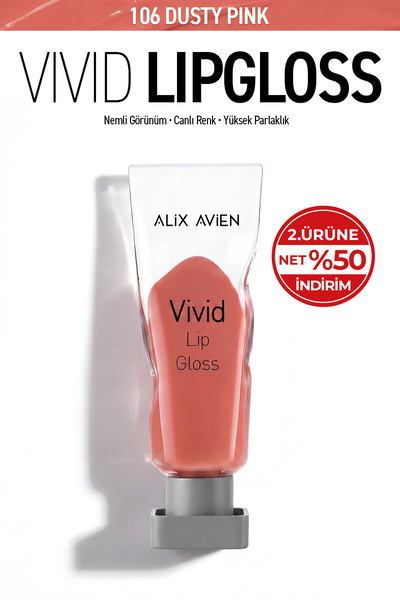 Alix Avien Parlak Bitişli Nemlendirici E Vitaminli Dudak Parlatıcı - Vivid Li...