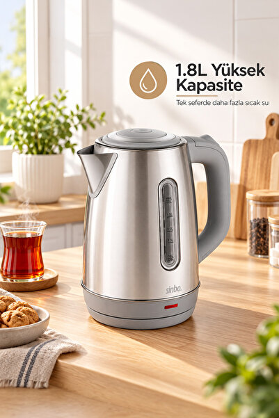 Sinbo Inox Su Isıtıcı Kettle  Paslanmaz Çelik SK-8031