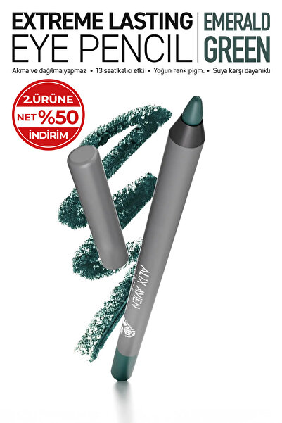 Alix Avien Long-Lasting Waterproof Non-Flocking Green Eye Liner - Extreme Eme...