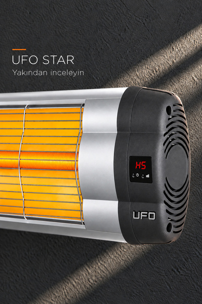 UFO Star 3000 Infrared Duvar Tipi Isıtıcı - Uzaktan Kumandalı