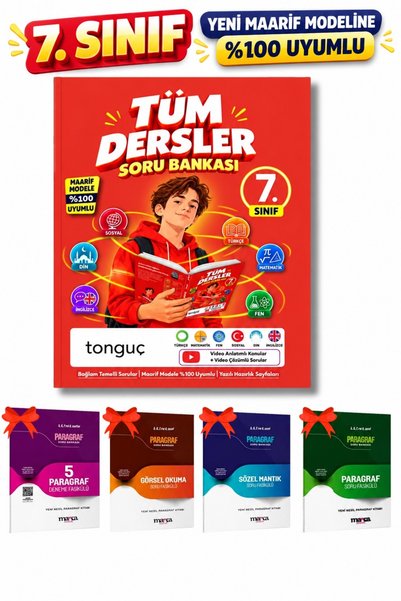 Tonguç Yayınları Tonguç 7. Sınıf Tüm Dersler Soru Bankası