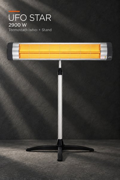 UFO Star S 29 2900w Infrared Duvar Tipi Termostatlı Isıtıcı Soba Ayaklı