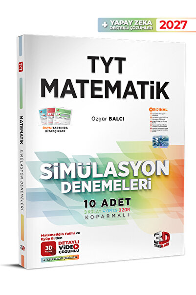 3D Yayınları TYT Matematik Simülasyon Denemeleri