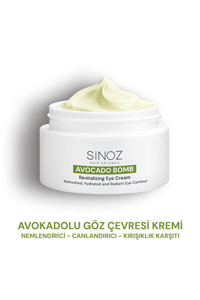 SİNOZ Avokado Bomb Göz Çevresi Bakım Kremi - Nemlendirici Canlandırıcı Kırışı...