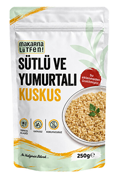 Makarna Lütfen Sütlü Ve Yumurtalı Kuskus (+1 Yaş - 250 Gram)