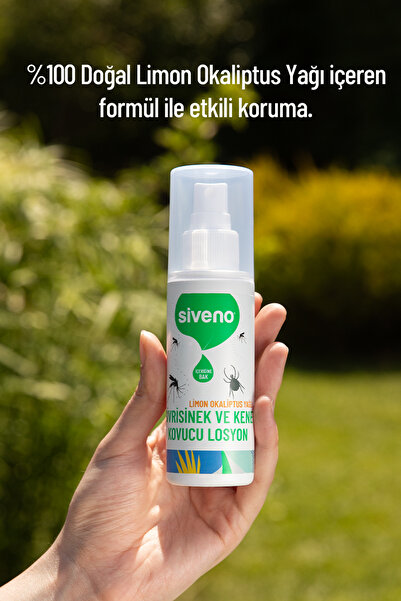 Siveno Sivrisinek ve Kene Kovucu Sprey Losyon Bitkisel Tüm Vücut İçin Aile Boy 100 ml