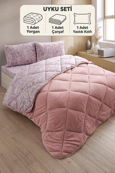 Formeya Nordelle Tek Kişilik Wellsoft Yorgan Uyku Seti Lastikli Çarşaf+Yastık...