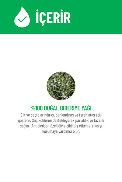 Siveno %100 Doğal Biberiye Suyu Saç Dökülmesi Karşıtı ve Hızlı Saç Uzatma Etkili Saç Toniği 150 ml