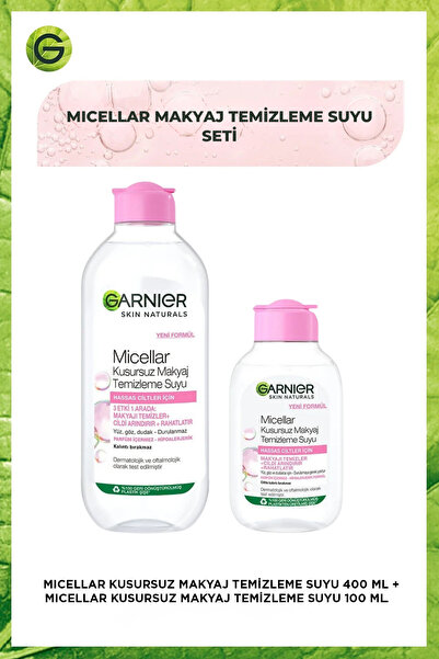 Garnier Micellar Makyaj Temizleme Suyu 400ml & Seyahat Boy 100ml